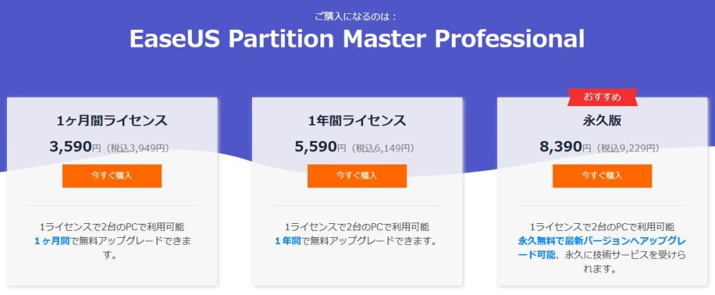 EaseUS Partition Masterクーポンの適用手順1