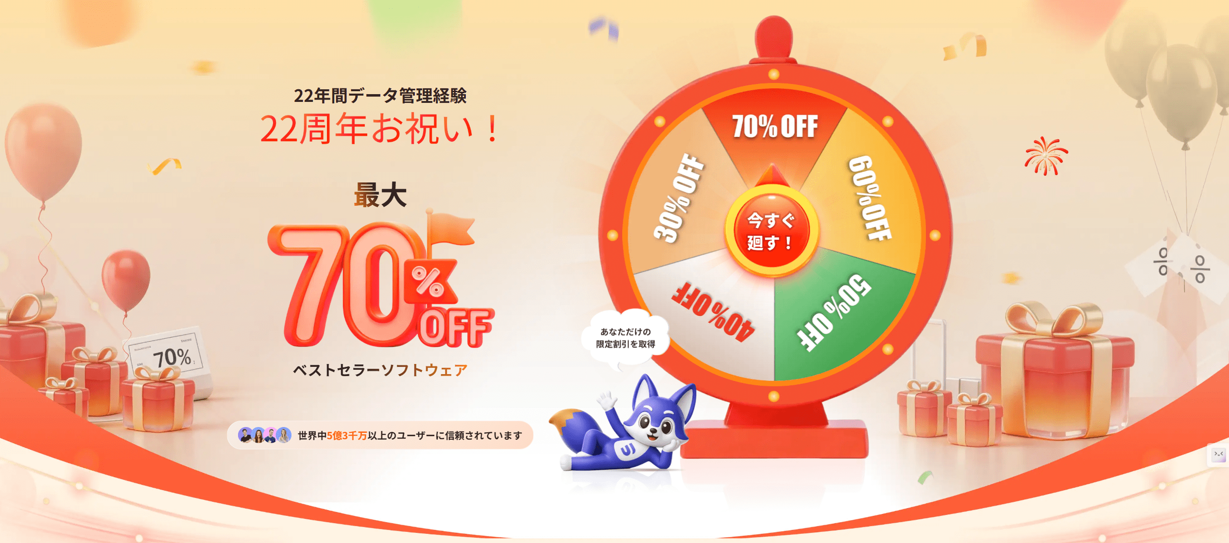 EaseUS 22周年セール2